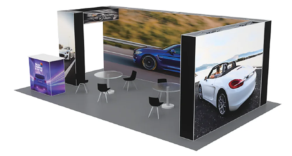 Pop-Up 007 trade show booth design