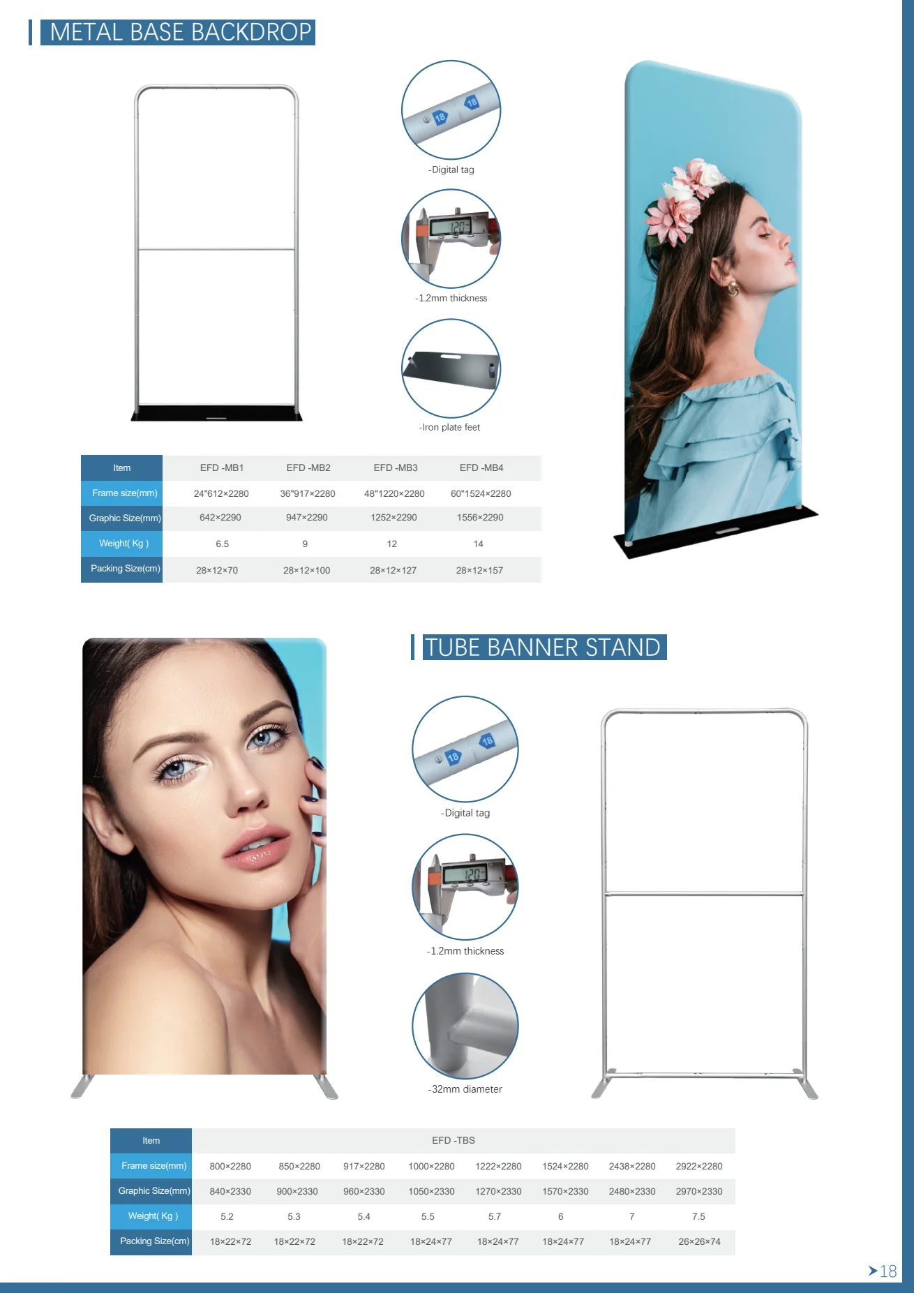 Metal Base Backdrop — Las Vegas trade show display