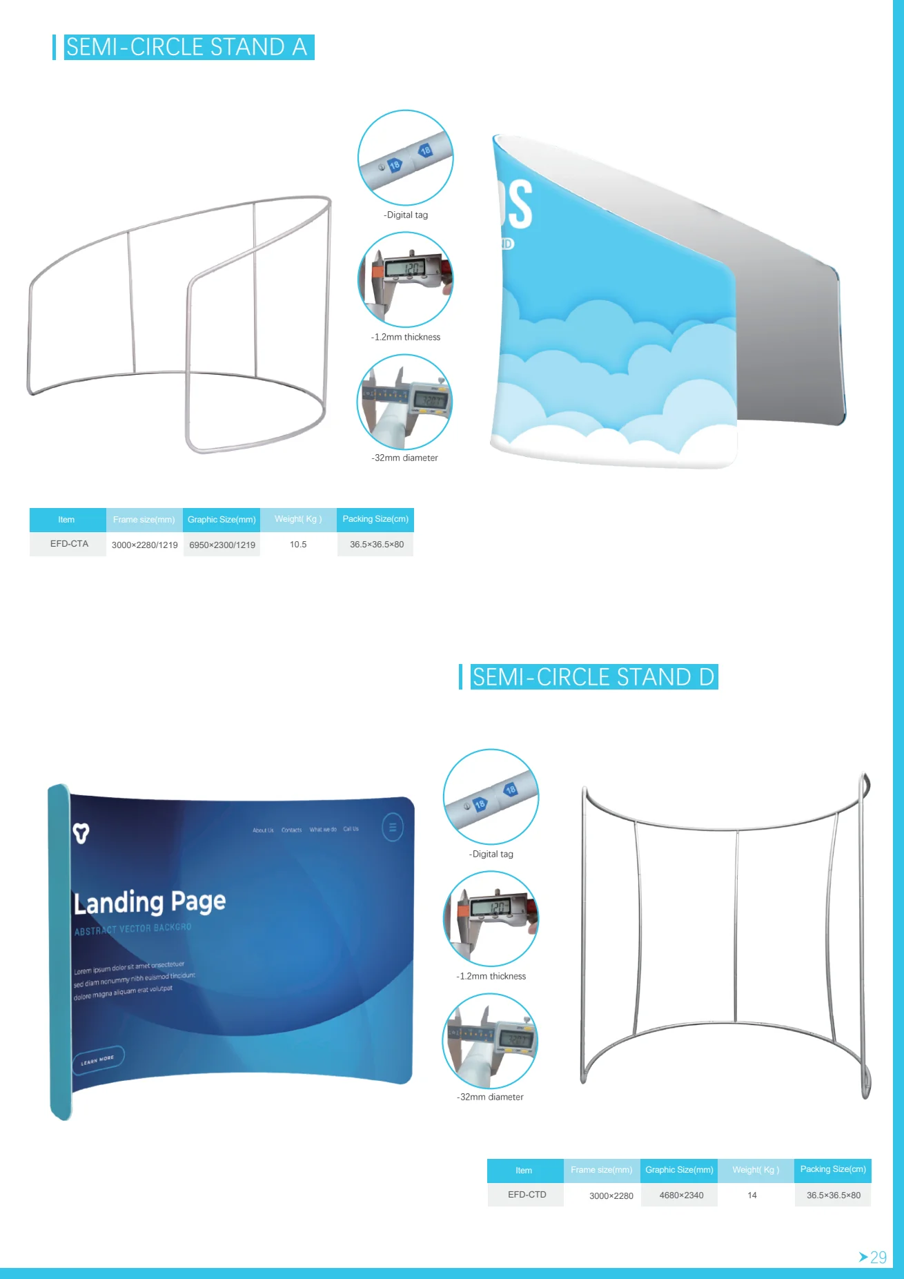 Semi-Circle Stand A — Las Vegas trade show display