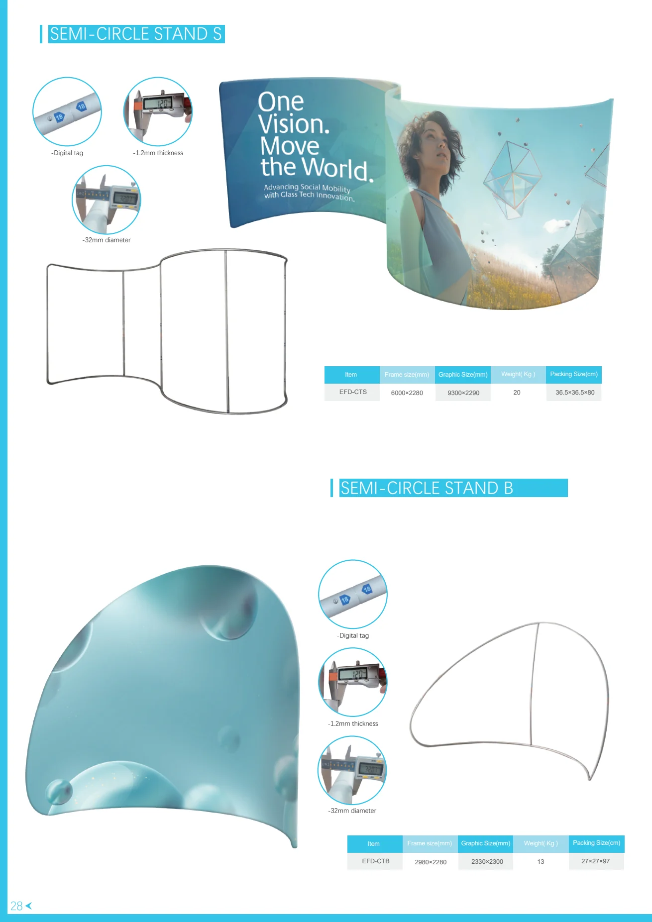 Semi-Circle Stand S — Las Vegas trade show display