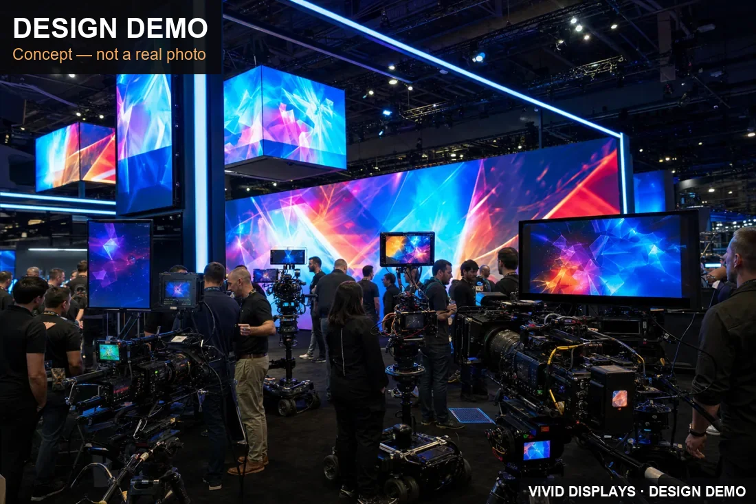 NAB Show trade show booth in Las Vegas