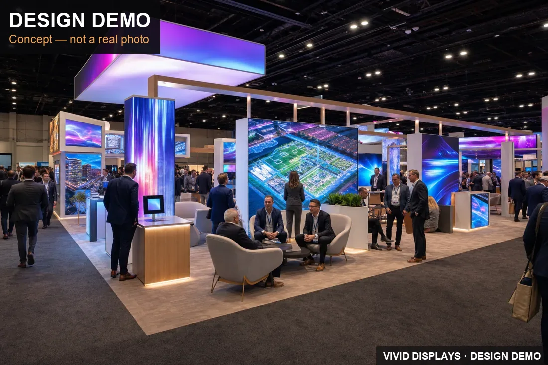 ICSC Las Vegas (RECon) trade show booth in Las Vegas