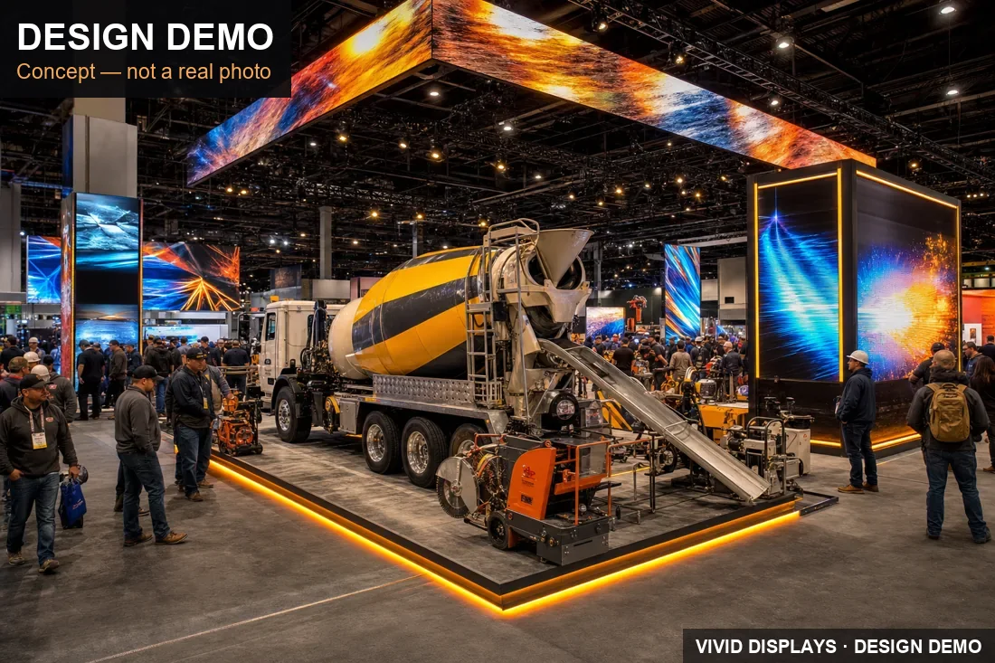 World of Concrete Las Vegas trade show floor