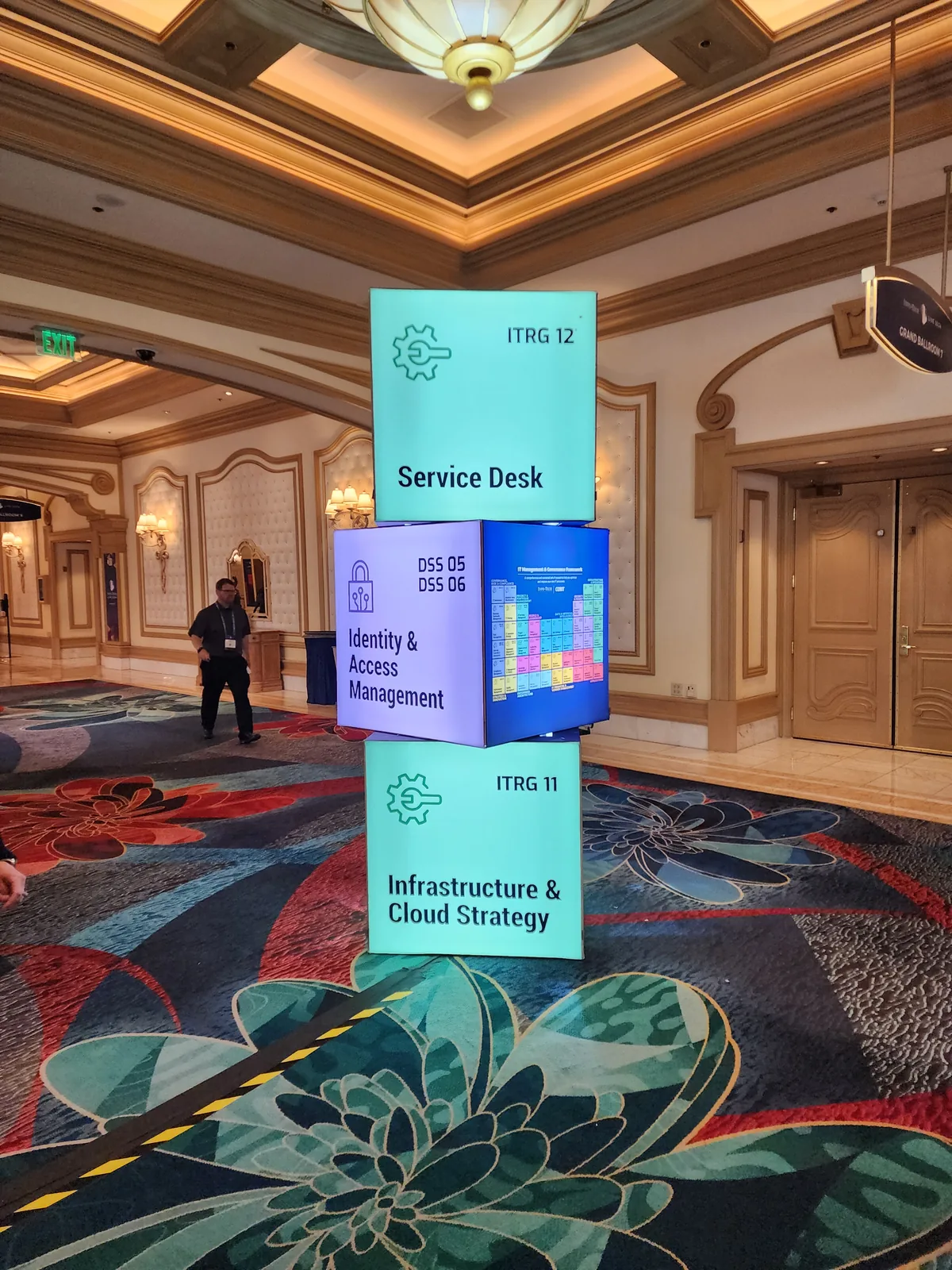 Branded Backlit Cube Tower